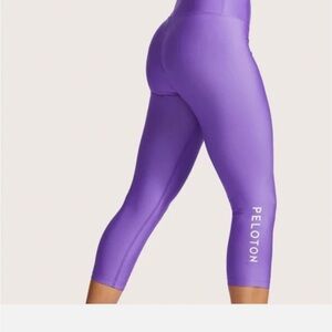 Peloton Purple Ankle Cropped Pants
